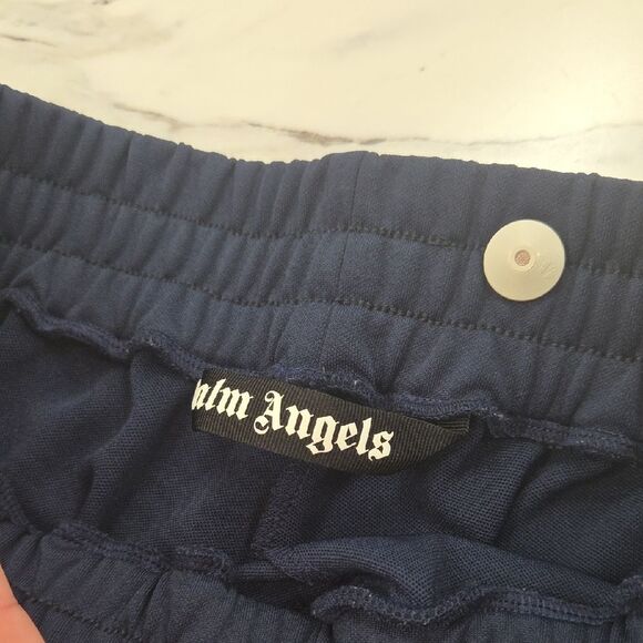 Palm Angels Navy Joggers with White Stripes - Picture 4 of 10